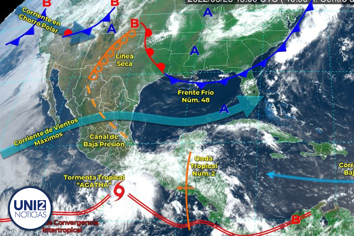 ¡Alerta de huracán! La tormenta tropical Agatha podría intensificarse