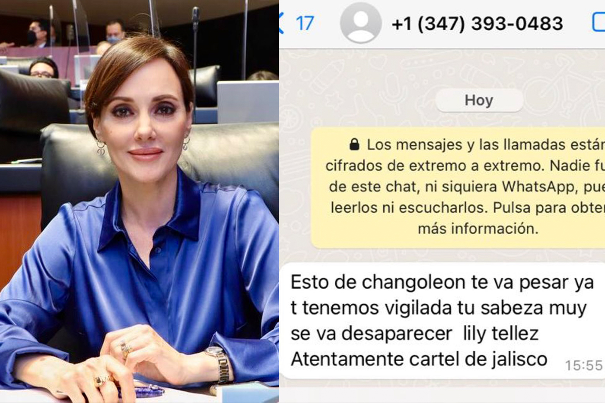 "Esto de changoléon te va a pesar": Lilly Téllez denuncia amenaza del CJNG